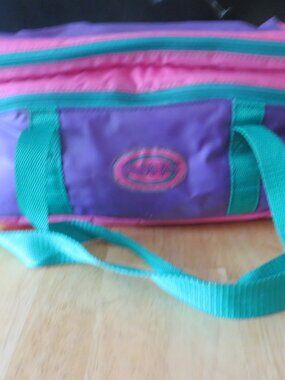 Fridge Pak Soft Side Dual Compartment Soft Side Cooler Camping Bag, Pink, Purple